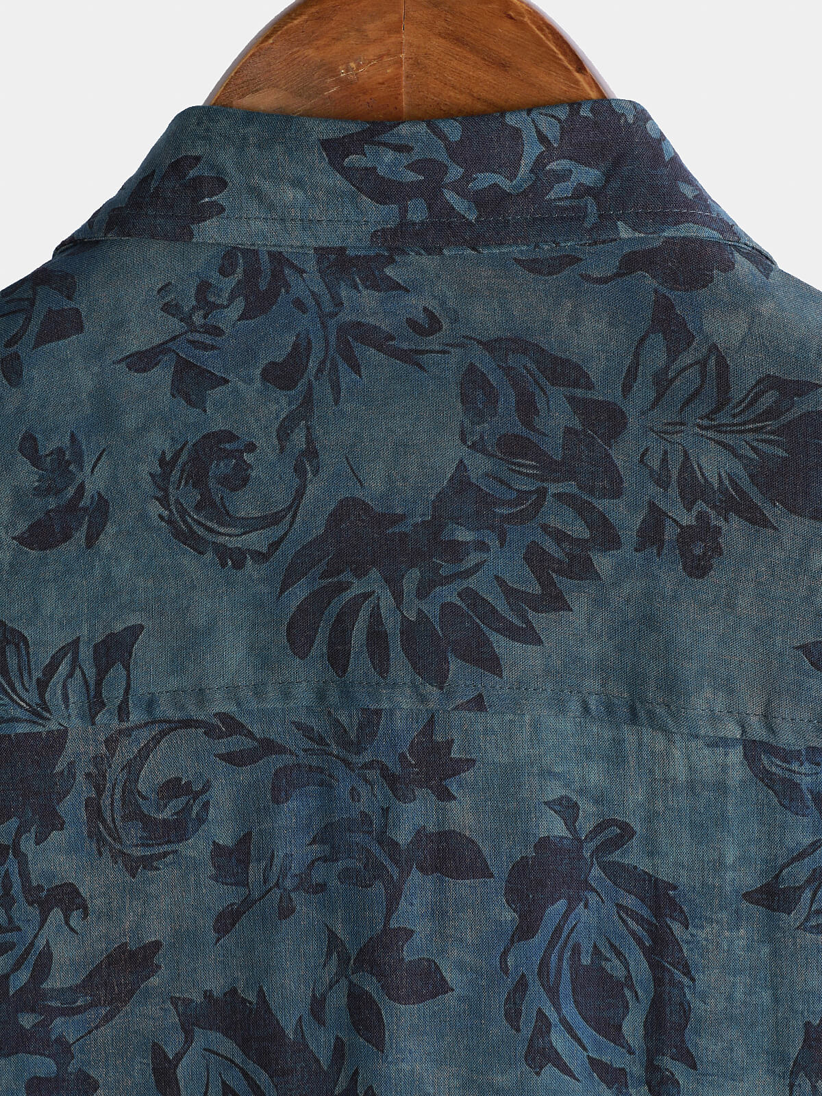 Chemise Homme Rayonne Imprimé Floral Bohème Vintage Manches Courtes