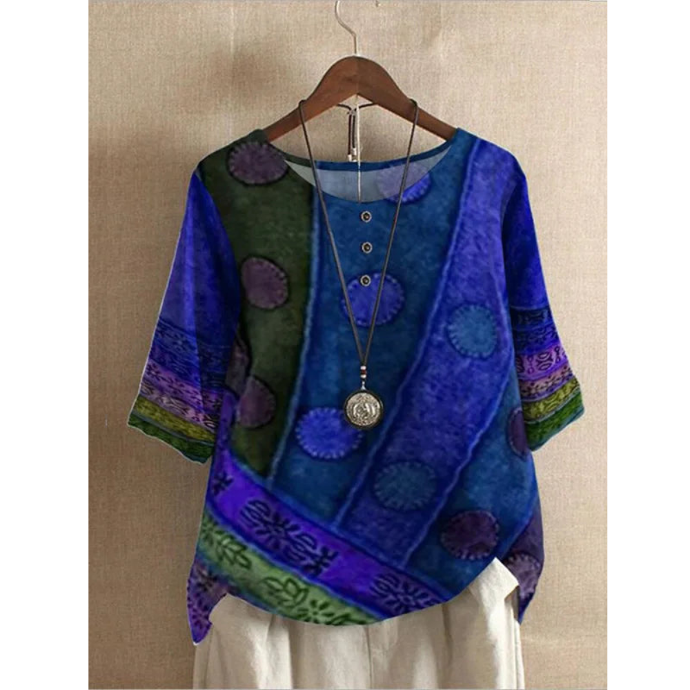 Valarie - Top bohème coloré