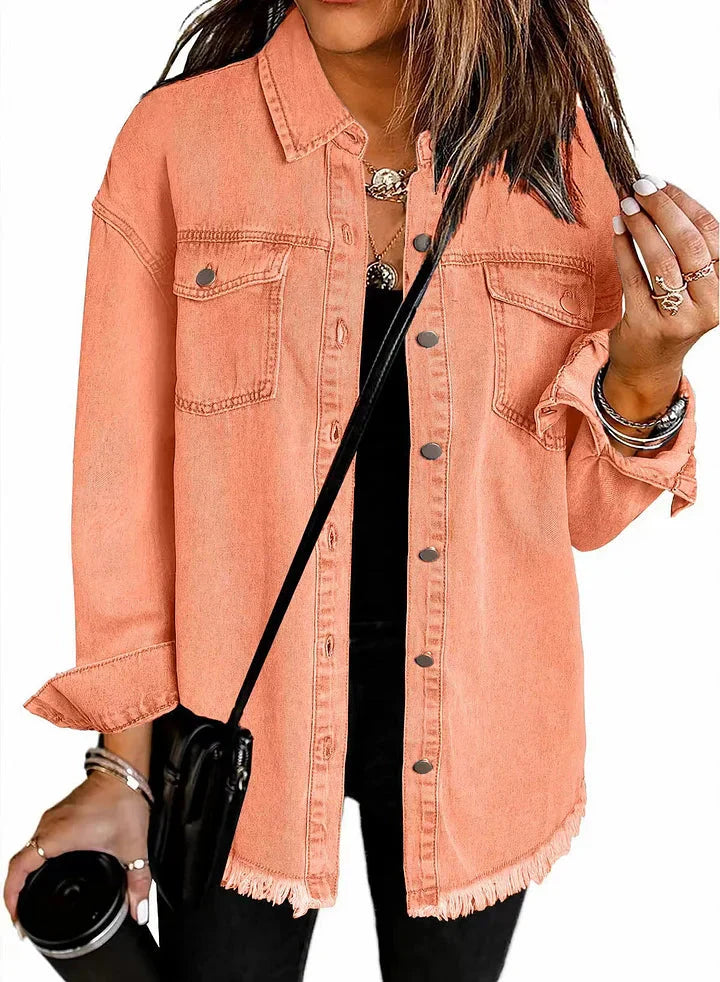 Ovwiss™ | Veste en Jean Katja — Oversize Femme