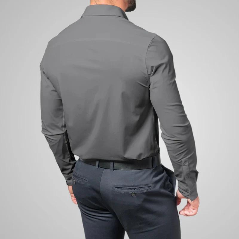 Ovwiss®️ Chemise- Infroissable et élastique