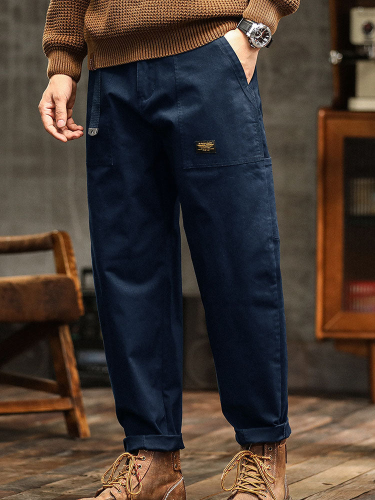 Pantalon utilitaire décontracté homme d’inspiration vintage