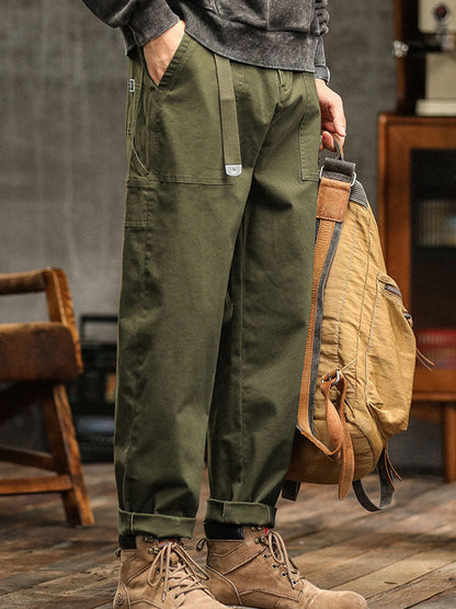 Pantalon utilitaire décontracté homme d’inspiration vintage