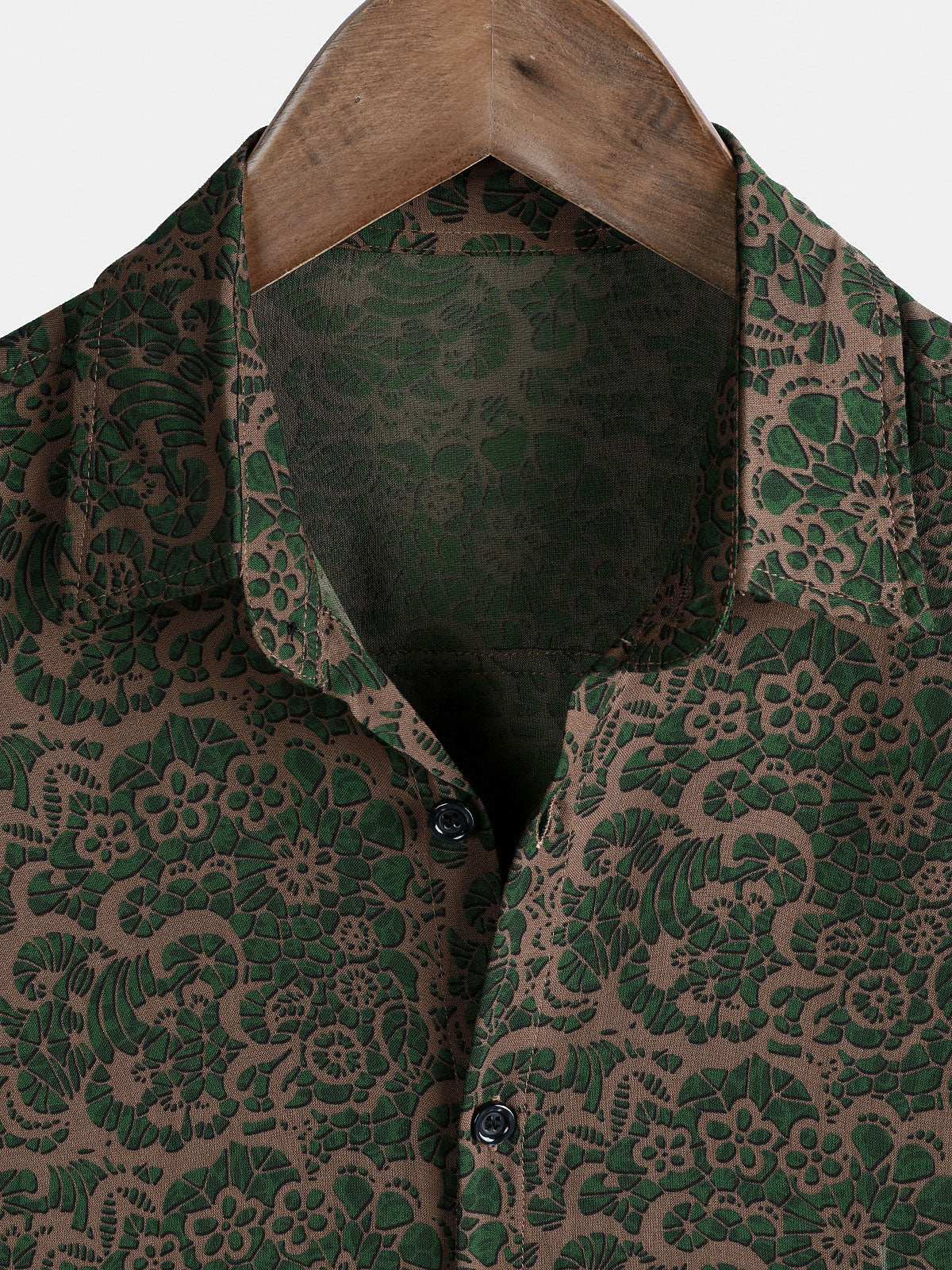 Chemise Homme Manches Courtes Rayon Léger Respirant Style Vintage Hawaï Vacances