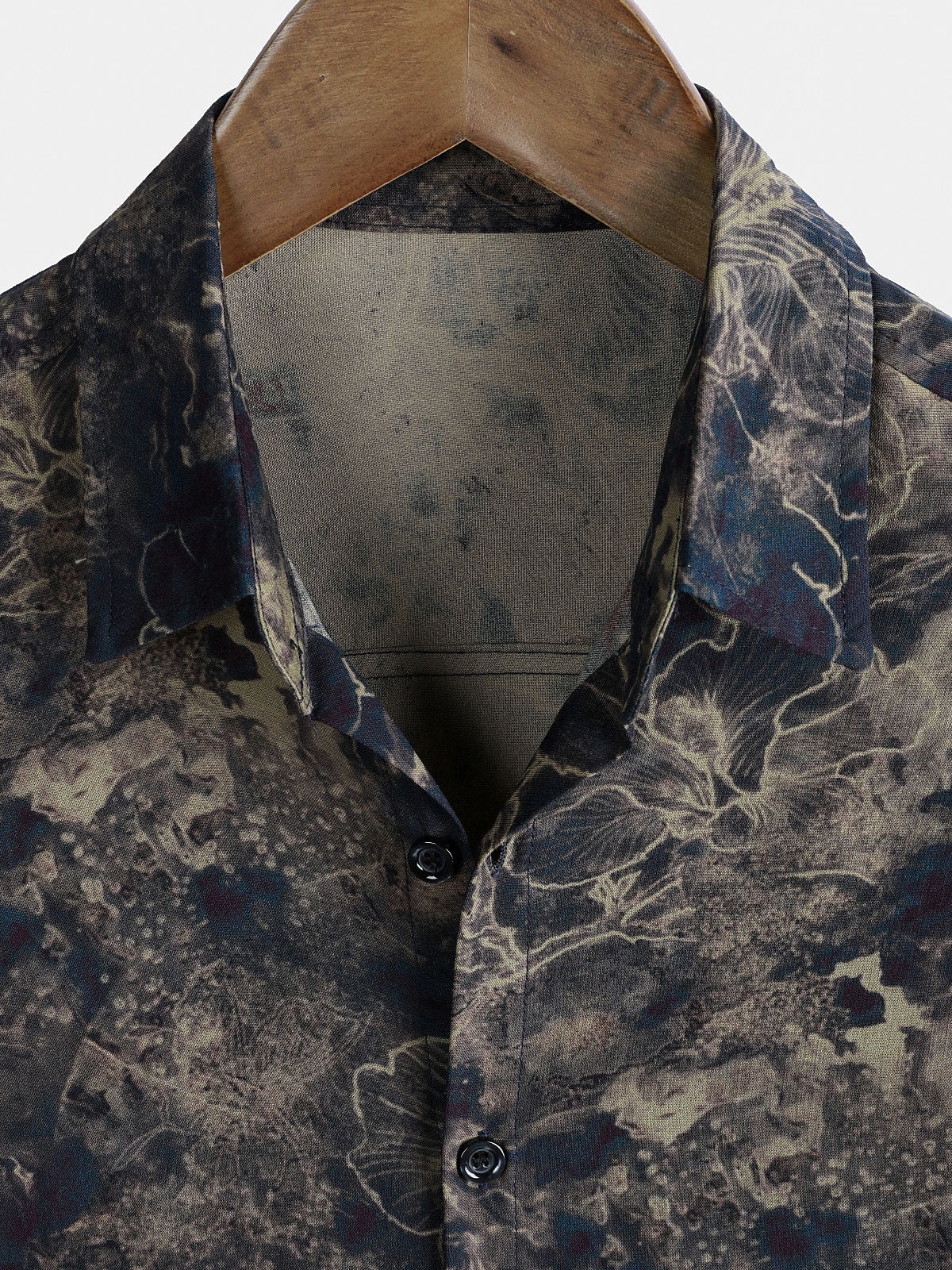 Chemise Homme Manches Courtes Rayon Léger Respirant Style Vintage Vacances Loisirs