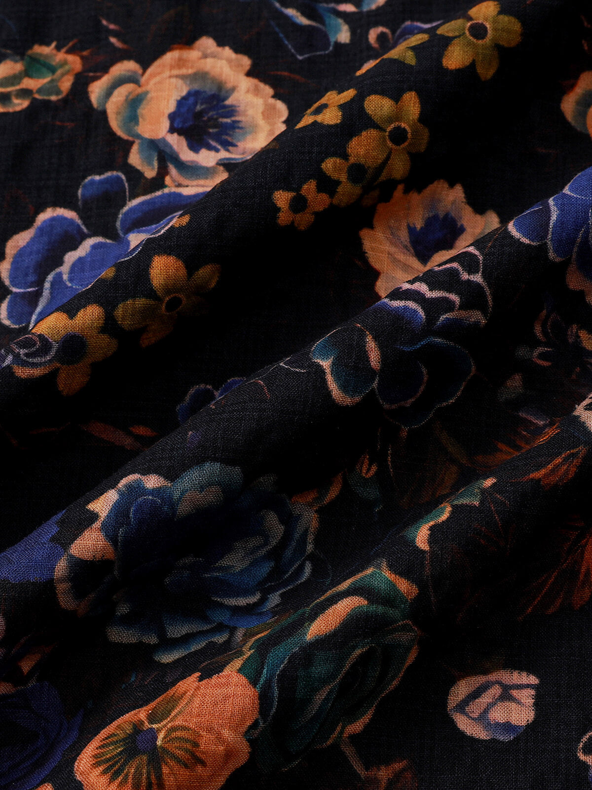 Chemise homme manches courtes imprimé floral vintage style bohème