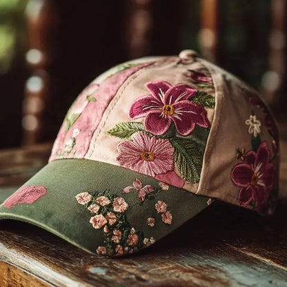 Casquette Fleurie Brodée Ovwiss