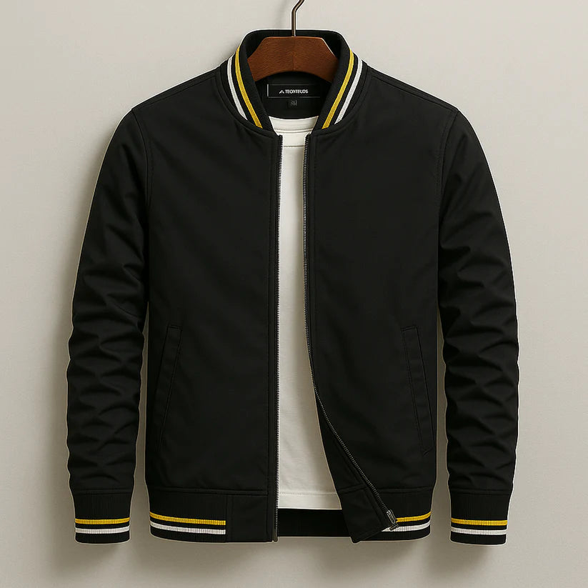 Ovwiss™ | Bomber Varsity Marine — Homme