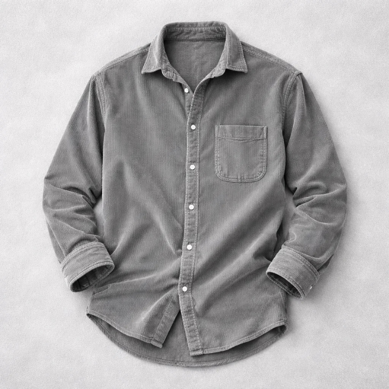 Ovwiss™ | Chemise Velours Côtelé Vintage