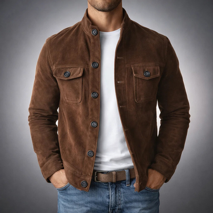 Halifax – Veste en Suédine Signature