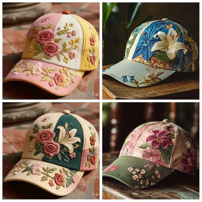 Casquette Fleurie Brodée Ovwiss