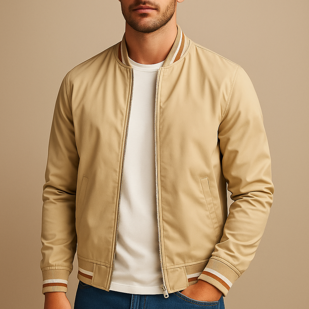 Ovwiss™ | Bomber Varsity Marine — Homme
