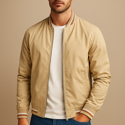 Ovwiss™ | Bomber Varsity Marine — Homme