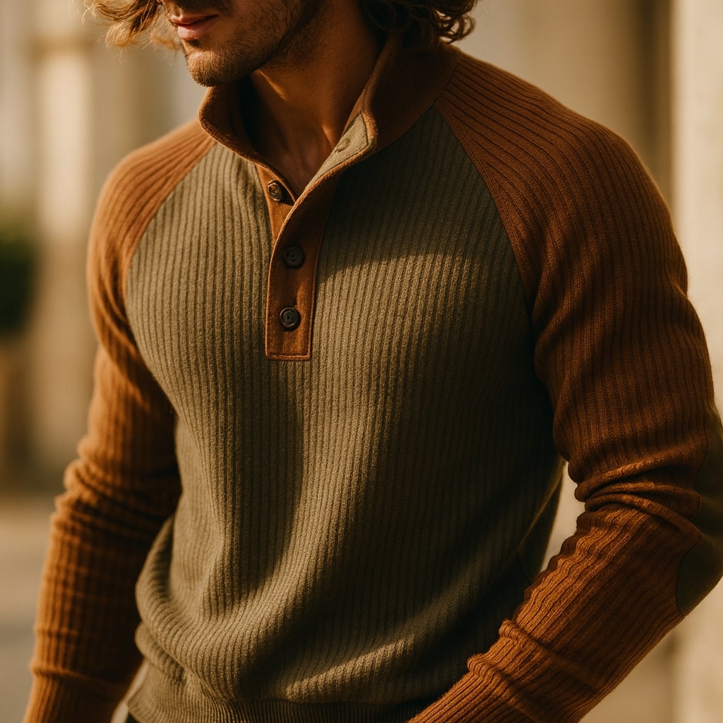 OVWISS | TRICOT CÔTELÉ POUR HOMME