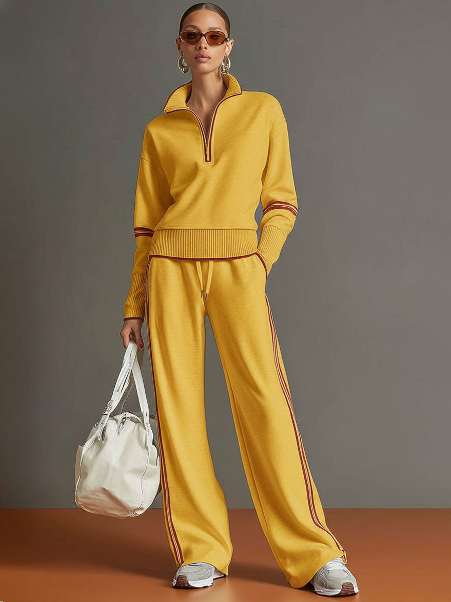 Ovwiss™ | Ensemble Davin Retro Sport — Sweat & Pantalon Femme