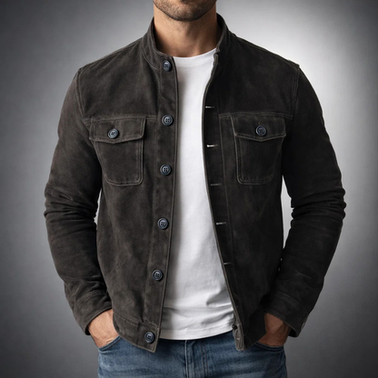 Halifax – Veste en Suédine Signature