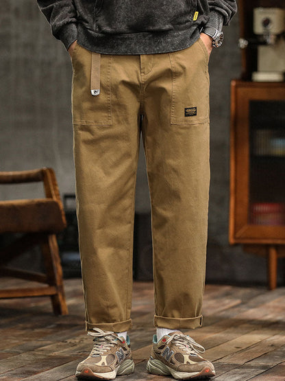 Pantalon utilitaire décontracté homme d’inspiration vintage