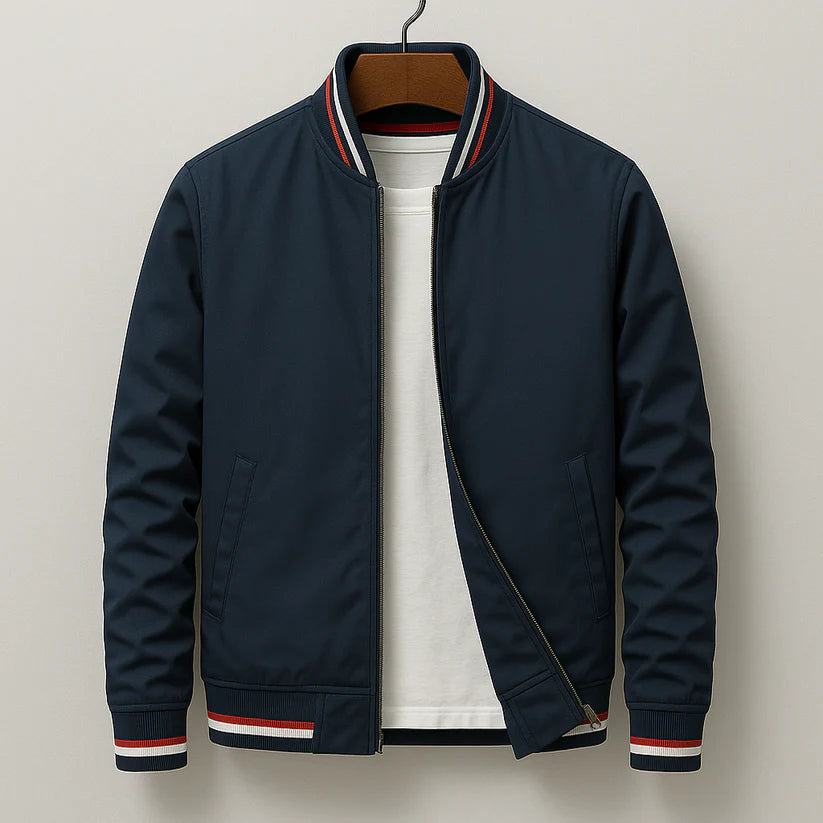 Ovwiss™ | Bomber Varsity Marine — Homme