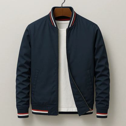 Ovwiss™ | Bomber Varsity Marine — Homme