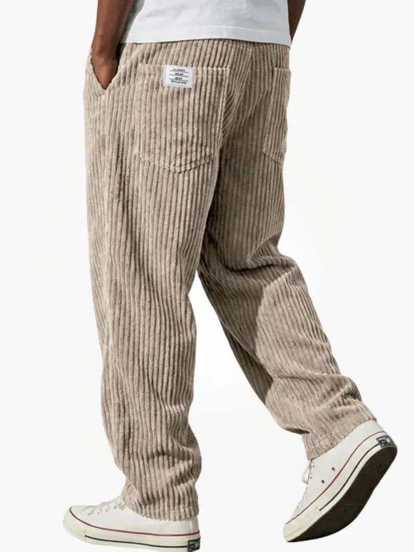 OVWISS| PANTALON EN VELOURS CÔTELÉ POUR HOMMES