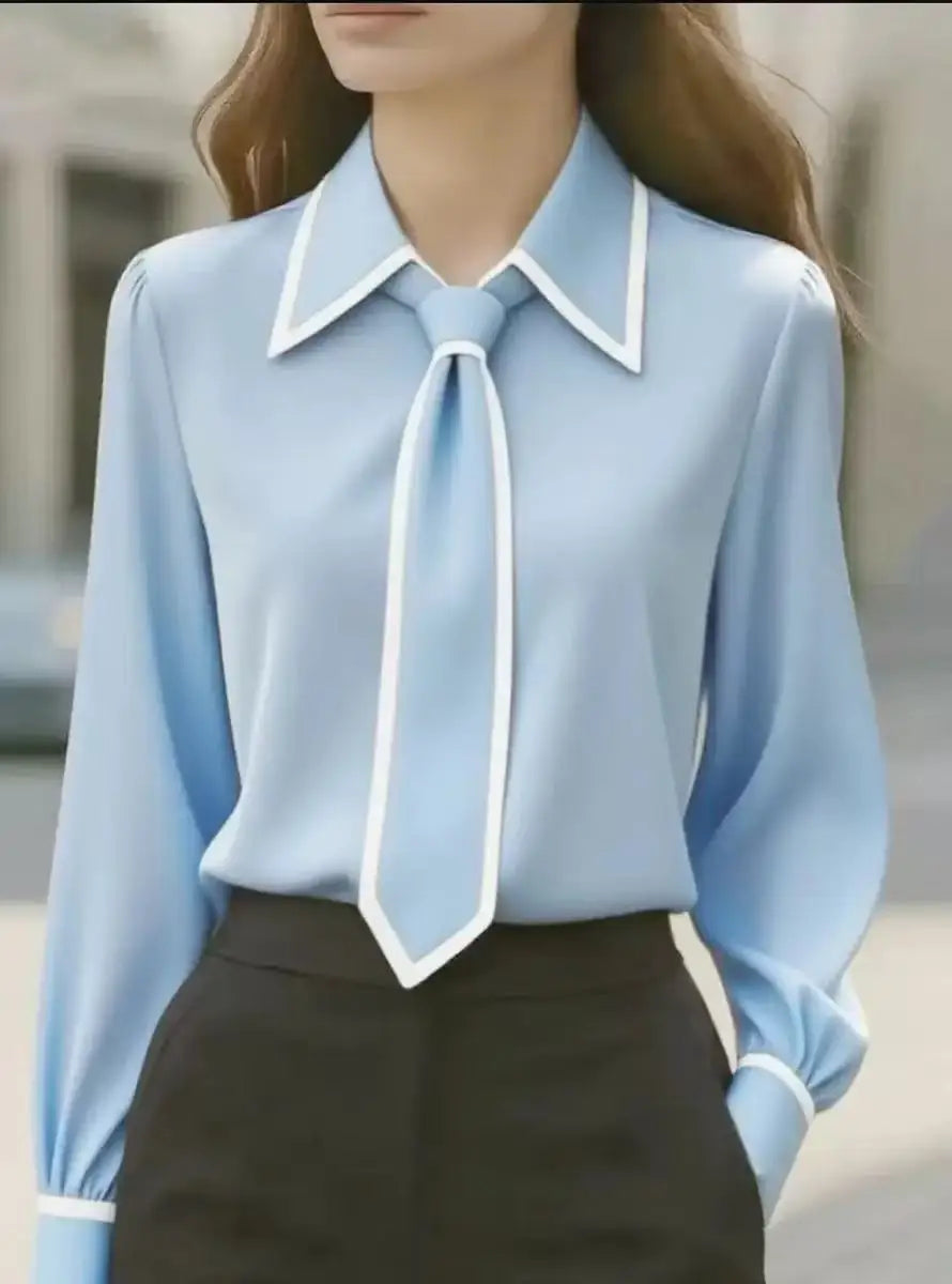 Ovwiss | Blouse Élégance Contrastée