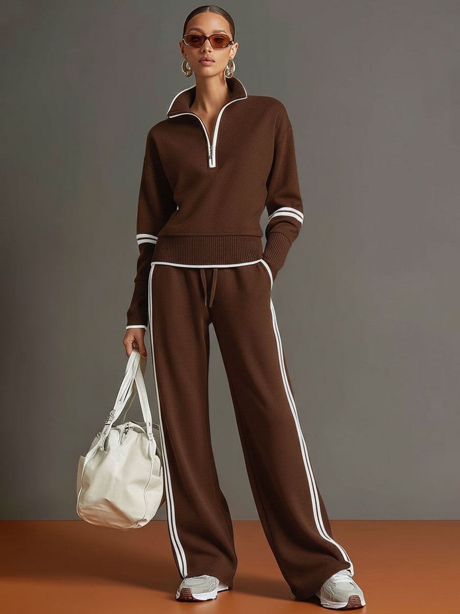 Ovwiss™ | Ensemble Davin Retro Sport — Sweat & Pantalon Femme