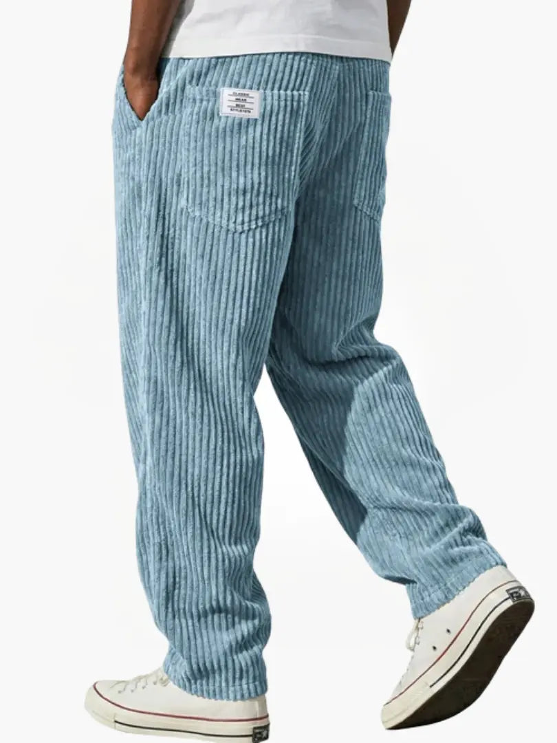 OVWISS| PANTALON EN VELOURS CÔTELÉ POUR HOMMES