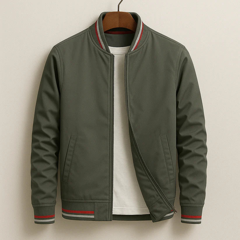 Ovwiss™ | Bomber Varsity Marine — Homme