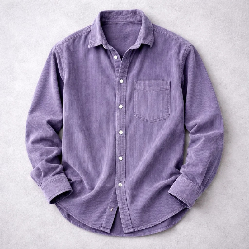 Ovwiss™ | Chemise Velours Côtelé Vintage