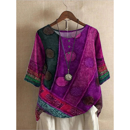 Valarie - Top bohème coloré