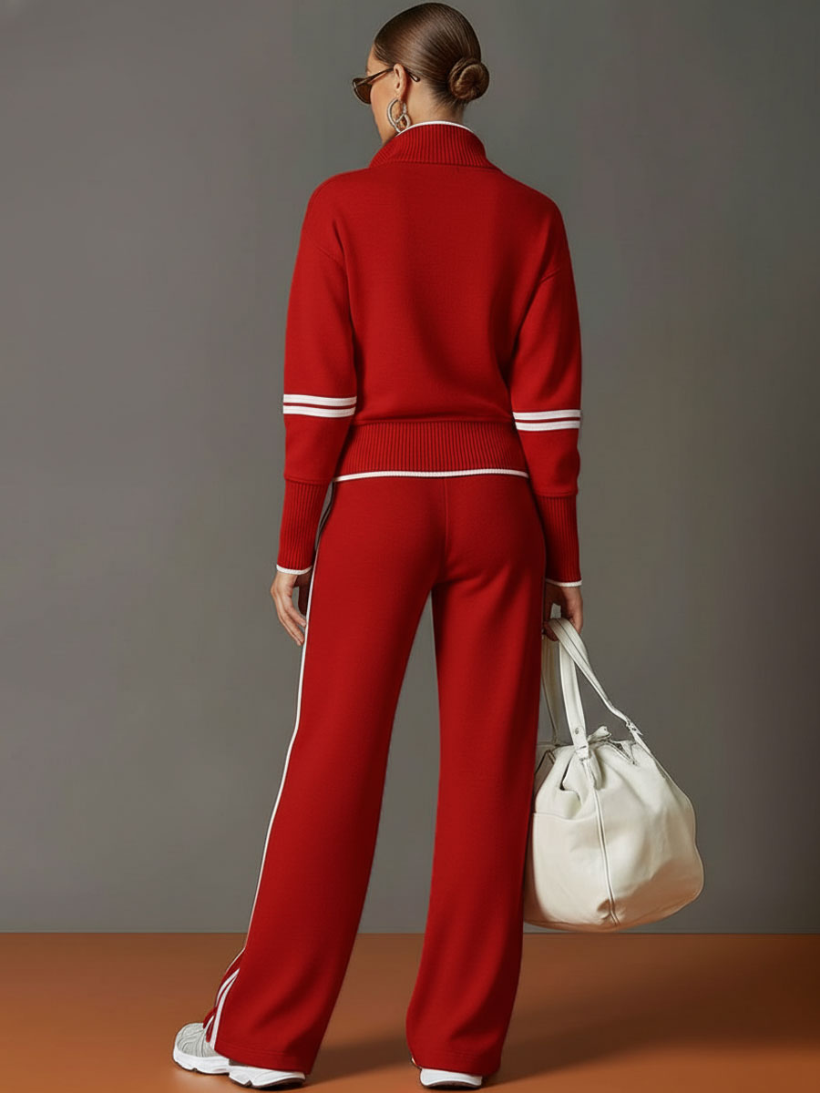 Ovwiss™ | Ensemble Davin Retro Sport — Sweat & Pantalon Femme