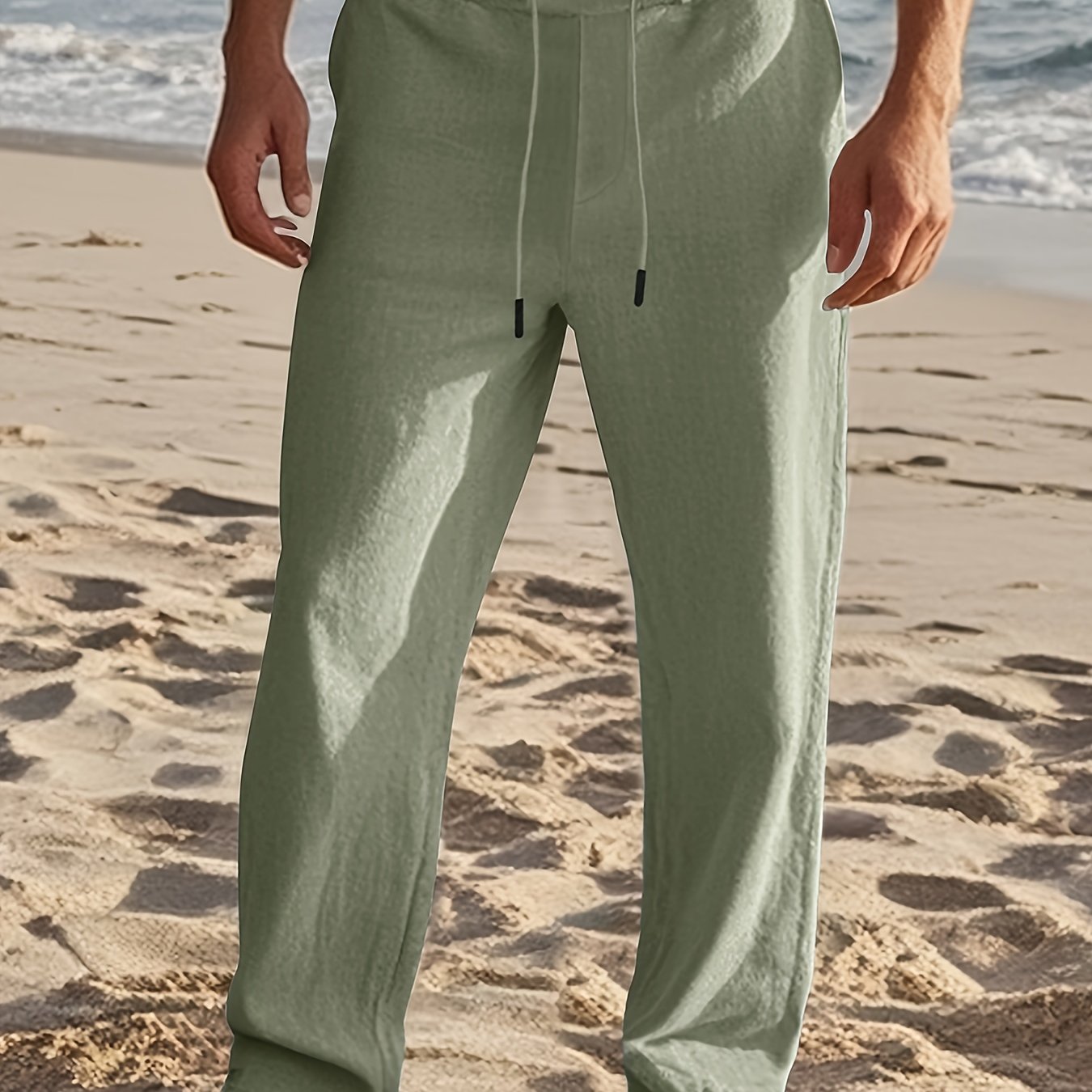 LAURENT MONACO | PANTALON EN LIN POUR HOMMES
