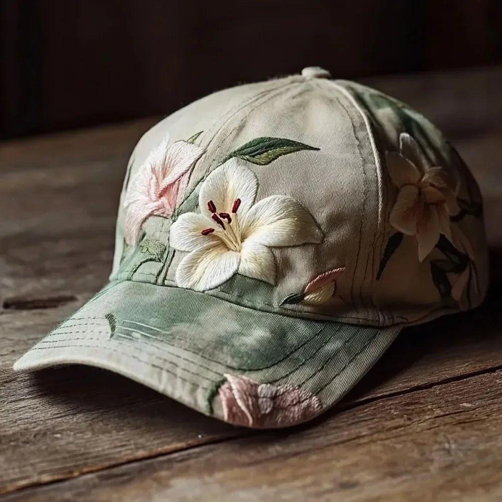 Casquette Fleurie Brodée Ovwiss