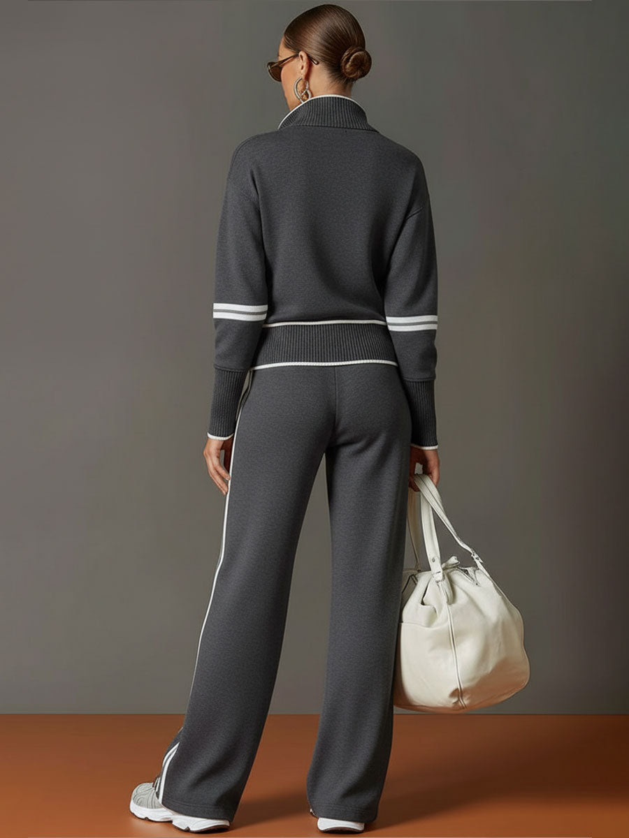 Ovwiss™ | Ensemble Davin Retro Sport — Sweat & Pantalon Femme