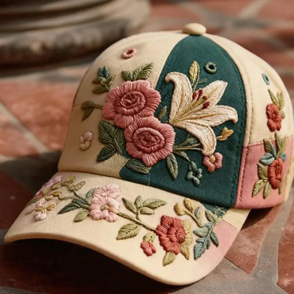 Casquette Fleurie Brodée Ovwiss