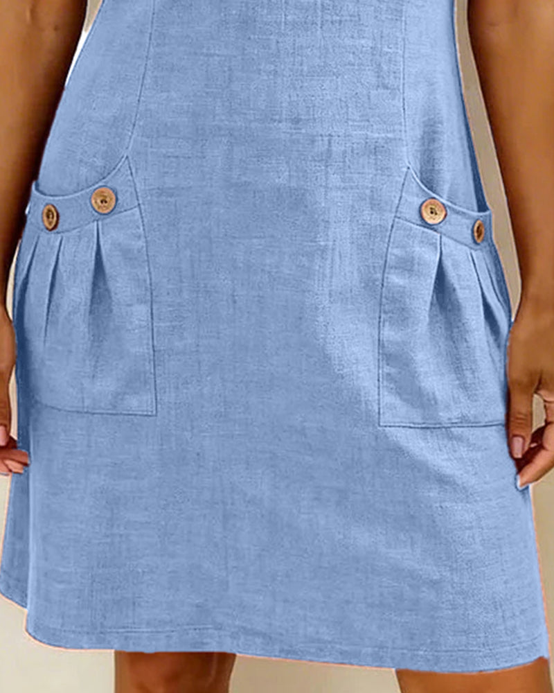 OVWISS | ROBE LÉGÈRE COTON-LIN POUR FEMMES