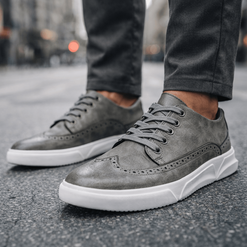 Ethan | Sneakers Cuir Détails Richelieu