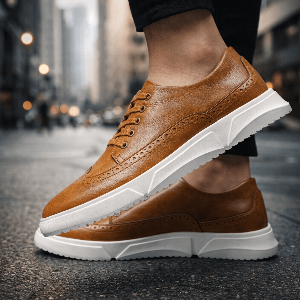 Ethan | Sneakers Cuir Détails Richelieu