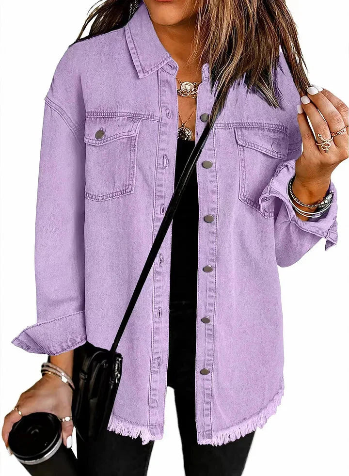 Ovwiss™ | Veste en Jean Katja — Oversize Femme