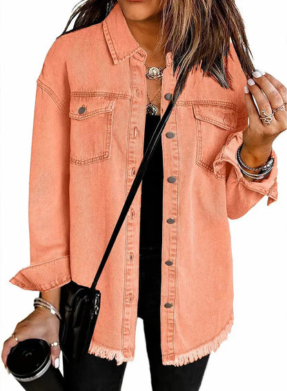 Ovwiss™ | Veste en Jean Katja — Oversize Femme