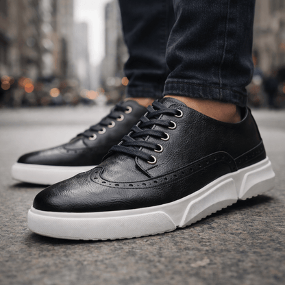 Ethan | Sneakers Cuir Détails Richelieu