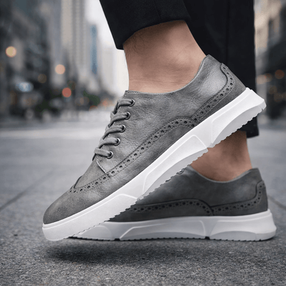 Ethan | Sneakers Cuir Détails Richelieu
