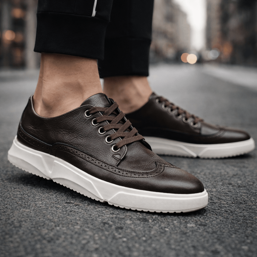 Ethan | Sneakers Cuir Détails Richelieu