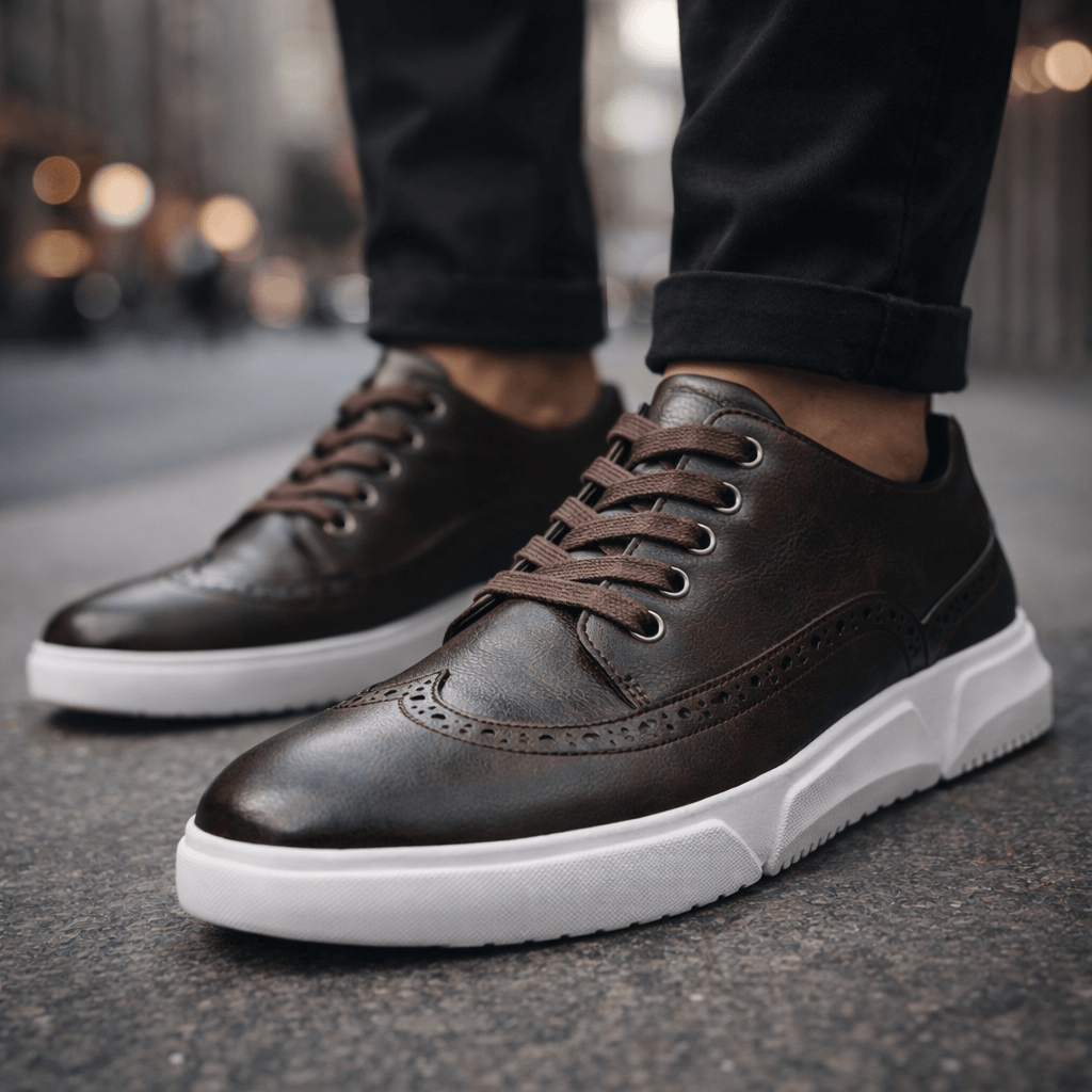 Ethan | Sneakers Cuir Détails Richelieu