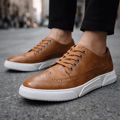 Ethan | Sneakers Cuir Détails Richelieu