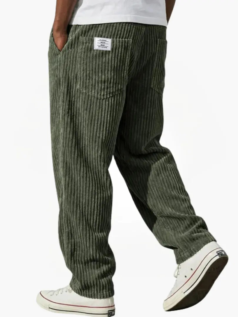 OVWISS| PANTALON EN VELOURS CÔTELÉ POUR HOMMES