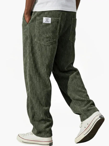 OVWISS| PANTALON EN VELOURS CÔTELÉ POUR HOMMES
