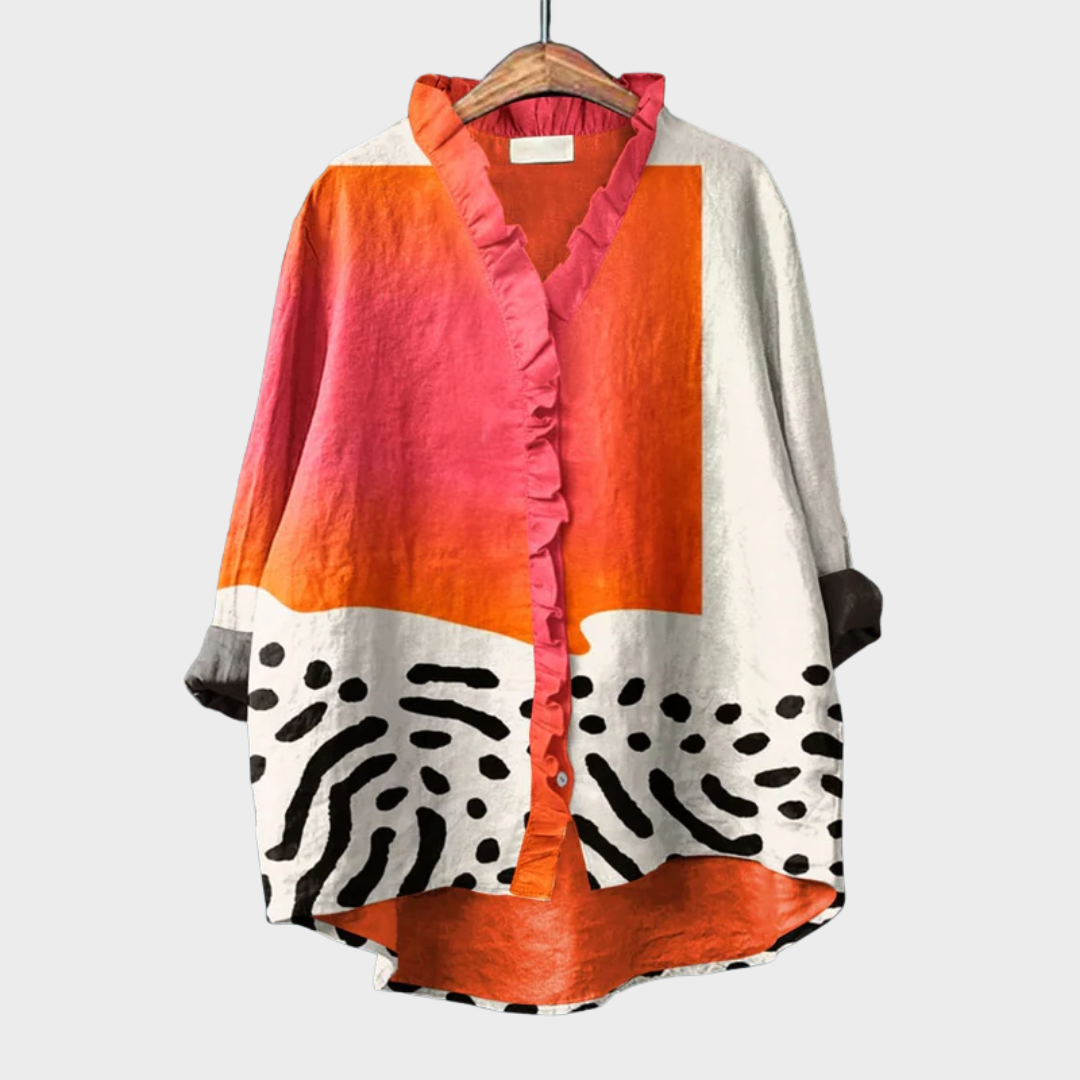 Melinda | Blouse d'Été en Lin