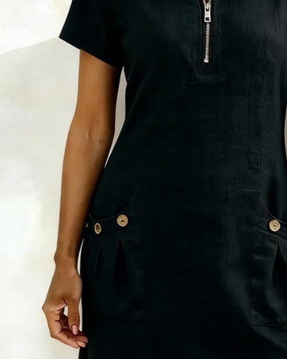 OVWISS | ROBE LÉGÈRE COTON-LIN POUR FEMMES