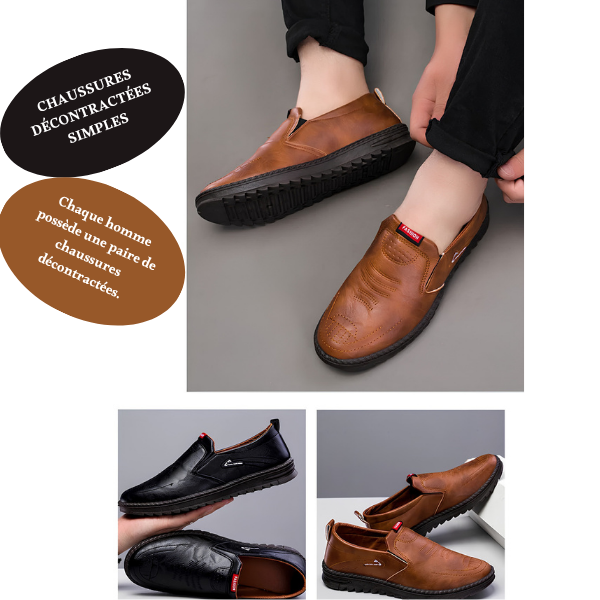 Ovwiss Rocco | Baskets Antidérapantes en Cuir