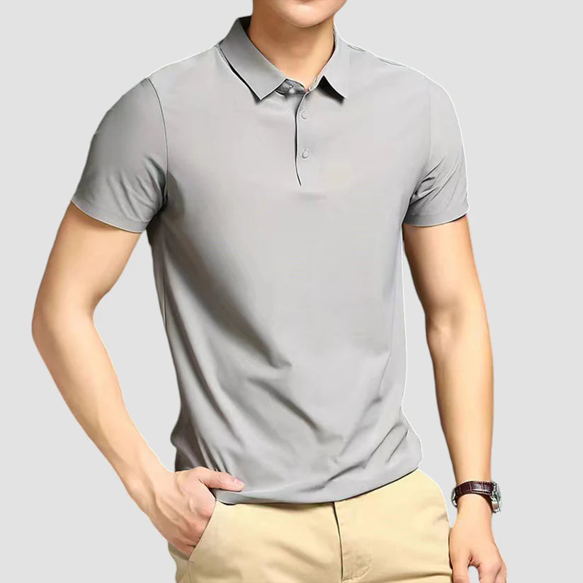 Ovwiss-Polo Stretch Anti-Froissement Sans Repassage